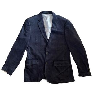 FLYNT Linen Cotton Navy Blue Spicoli Sport Coat Blazer Jacket Solid Mens 38R
